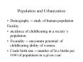 Population and Urbanization PowerPoint PPT Presentation