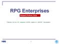 RPG Enterprises PowerPoint PPT Presentation