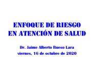 Enfoque de riesgo en atenci