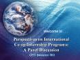 Perspectives on International Co-op/Internship Programs: A Panel Discussion PowerPoint PPT Presentation