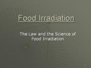 Food Irradiation