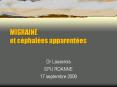 MIGRAINE et cйphalйes apparentйes PowerPoint PPT Presentation