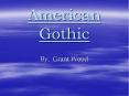 American Gothic PowerPoint PPT Presentation