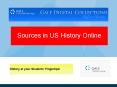 Sources in US History Online PowerPoint PPT Presentation
