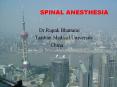 SPINAL ANESTHESIA PowerPoint PPT Presentation
