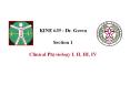 KINE 639 - Dr. Green PowerPoint PPT Presentation
