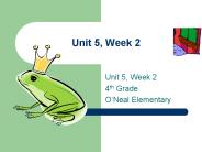 Unit 5, Week 2
