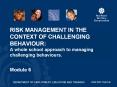 RISK MANAGEMENT IN THE CONTEXT OF CHALLENGING BEHAVIOUR: A PowerPoint PPT Presentation