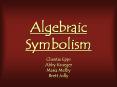 Algebraic Symbolism PowerPoint PPT Presentation