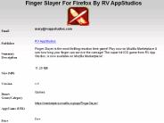 Finger Slayer For Firefox By RV AppStudios