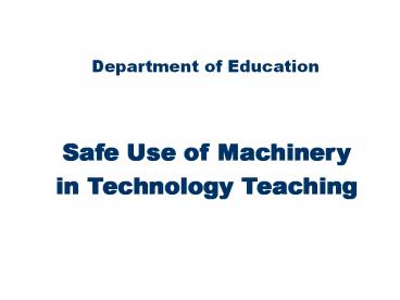 Department of Education