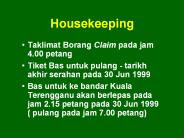 Housekeeping