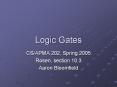 Logic Gates PowerPoint PPT Presentation