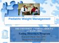 Pediatric Weight Management PowerPoint PPT Presentation