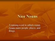 Nice Nouns