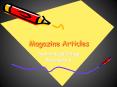 Magazine Articles PowerPoint PPT Presentation