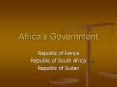 Africa’s Government PowerPoint PPT Presentation