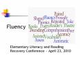 Fluency PowerPoint PPT Presentation
