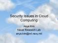 Security Issues in Cloud Computing PowerPoint PPT Presentation