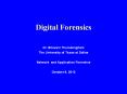 Digital Forensics PowerPoint PPT Presentation