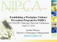 Establishing a Workplace Violence Prevention Program for FQHCs PowerPoint PPT Presentation