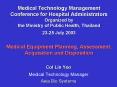 Medical Technology Management Conference for Hospital PowerPoint PPT Presentation