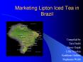 Marketing Lipton Iced Tea in Brazil