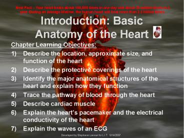 Introduction: Basic Anatomy of the Heart