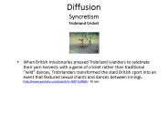 Diffusion Syncretism Trobriand Cricket