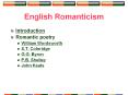 English Romanticism Introduction Romantic poetry William PowerPoint PPT Presentation