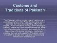 Customs and Traditions of Pakistan PowerPoint PPT Presentation