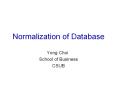 Normalization of Database PowerPoint PPT Presentation
