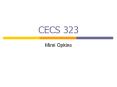 CECS 323 PowerPoint PPT Presentation