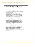 Service Design Study notes PowerPoint PPT Presentation