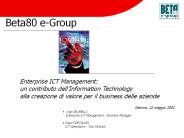 SEMINARIO ICT MANAGEMENT