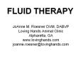 FLUID THERAPY PowerPoint PPT Presentation