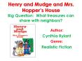 Henry and Mudge and Mrs. Hopper PowerPoint PPT Presentation
