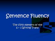 Sentence Fluency