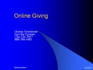 Online Giving