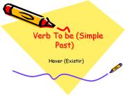 Verb To be (Simple Past)