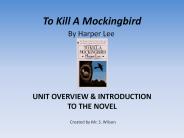 To Kill A Mockingbird