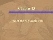 Life of the Mesozoic Era