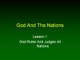 God And The Nations PowerPoint PPT Presentation