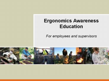 Ergonomics Awareness Education