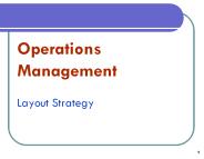 Operations Management Layout Strategy PowerPoint PPT Presentation