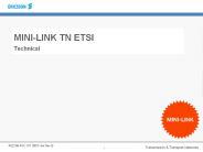 MINI-LINK TN ETSI  Technical
