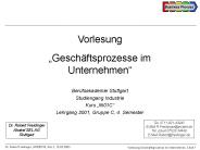 Vorlesung 