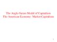 The Anglo-Saxon Model of Capitalism The American Economy: Market Capitalism PowerPoint PPT Presentation