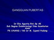 GANGGUAN PUBERTAS