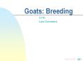Goats: Breeding PowerPoint PPT Presentation